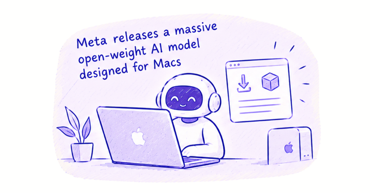 Meta releases a massive open-weight AI model designed for Macs